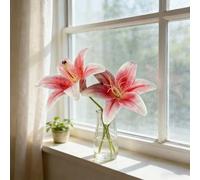 Artificial Tulips Flowers Outdoor 50cm Imitation Silk Non Fading Imitation Decorative Items For Gardens Windowsills And (A, 50cm)