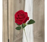 Artificial Velvet Bloom for Wedding Door Wreath Base Living Room Wall Art Integration and Table Pairing (A)