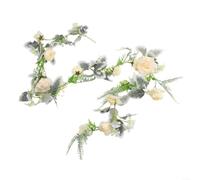 Artificial Vine Artificial Flower Rattan Living Room Decoration Vine(White)