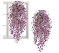 Artificial Vine Garland, 5 Branch Realistic, Faux Plant Garland with Flowers, Sturdy Decorative Greenery, for Wall Bedroom Front Door Window Graduation Birthday Party Wedding Use