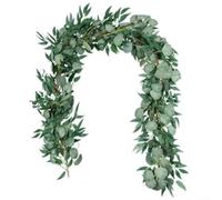 Artificial Vine with Realistic Eucalyptus Leaves for Decorating, Walls, Doors, and Tables at Special Events (1pcs green)