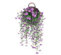 Artificial Vines for Outdoors - Fake Morning Glory - Home Decor Accents for Deck Wall Porch Front Fall Gazebo Balconies Door