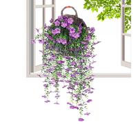 Artificial Vines for Outdoors - Realistic Morning Glory | Home Decor Accents for Deck Wall Porch Front Fall Gazebo Balconies Door