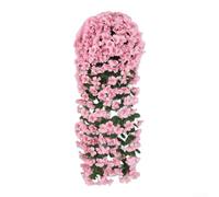 Artificial Violet Vine Hanging Flower Garland Plastic Trailing Plants Purple Vine Decoration for Wedding Backdrop Flowers Garden Hanging Greenery Indoor(4)
