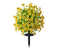 Artificial Violets Topiary Balls Trees with Ground Spikes, Artificial Green Plant with Ground Stake for Outdoor Realistic Fake Flower Stake for Garden Patio Front Porch and Yard Fraudulent Flowers