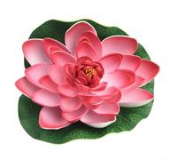 Artificial Water Lily Decor With Delicate Texture For Fish Tank Pond Swimming Pool And Desktop Visual Enhancement(pink)
