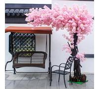 Artificial Weeping Cherry Blossom Tree, Large Purple Fake Tree for Wedding, Event, Party, Restaurant, and Mall Decoration