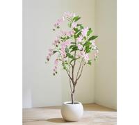 Artificial Weeping Jasmine Tree, 1.2/1.6/1.9m Faux Silk Weeping Jasmine Plant With Realistic Leaves & Flowers, UV Resistant For Indoor Outdoor Home Office Decor, Low Maintenance, Lifelike Design(Pink,