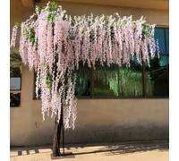 Artificial Wisteria Tree .Simulation Silk Flowers for Home Party Wedding Landscape Decoration 。 Indoor Outdoor Use