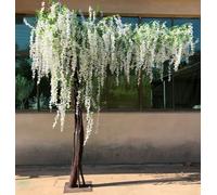 Artificial Wisteria Tree .Simulation Silk Flowers for Home Party Wedding Landscape Decoration 。 Indoor Outdoor Use