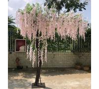 Artificial Wisteria Tree .Simulation Silk Flowers for Home Party Wedding Landscape Decoration 。 Indoor Outdoor Use