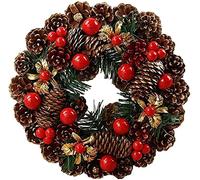 Artificial Wreath 30cm Autumn Wreath Christmas Wreath Mall Door Decoration Advent Wreath Handmade Rattan Pendant Wreath
