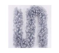 Artificial Wreath, Artificial Wreath Vintage Christmas Artificial Garland Green Pine Branch Bendable Christmas Garland Decorations Decor 2.7m/8.8ft Wreath for Front Door,Blue-1pack