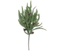 Artificial Wreath, Christmas Norfolk Pine Branches 18inch Artificial Norfolk Pin Needle Branches Crafts Faux Greenery for Xmas Indoor Outdoor Garland Wreath Craft Home Decor