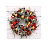 Artificial Wreath, Christmas Wreaths for Front Door,Christmas Garland Xmas ?Art Decorations Thanksgiving Day Indoor Outdoor Home Decorative Wreath -C 40cm