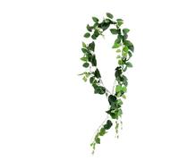 Artificial Wreath Fake Vine 180CM Real Touch Artificial Flowers Vivid Ivy Vine Rattan Leaf Garland Grass Plants Grape Leaves Home Garden Party Wedding Decor(Color 3)