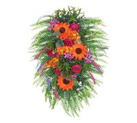 Artificial Wreath - Large Summer Spring Rustic Decor, Farmhouse Entrance Door Garland, Indoor And Outdoor Wall Window, Patio Porch | Dec Floral Arrangement