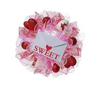 Artificial Wreath With Sweet Envelope 40cm Valentines Day For Anniversary Wedding Candlelight Dinner Envelope