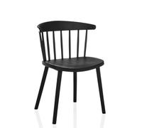 ARTIFO RIB - Dining chair Black