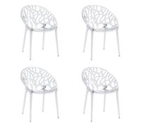 Artifo T | Pack of 4 - Four-legged chair Transparent
