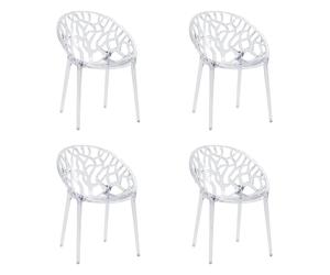 Artifo T | Pack of 4 - Four-legged chair Transparent