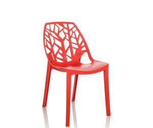 ARTIFO TRI - Outdoor chair Red