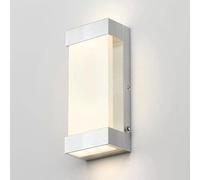 Artika Glacier Integrated Mounted LED Outdoor/Indoor Wall Light 3 Way Stream Auto On and Off Stainless Steel Weatherproof Vertical, White