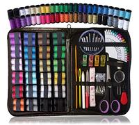 ARTIKA Sewing Kit for Adults and Kids (119 PCS) - Small Beginner Set w/Multicolor Thread, Needles, Scissors, Thimble & Clips - Emergency Repair and Travel Kits - Sewing Accessories and Supplies