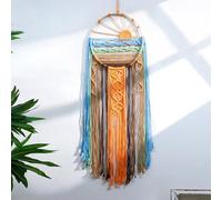 Artilady Sunset Wall Art Dream Catcher - Macrame Wall Hanging Large Dreamcatchers, Hand Woven Boho Tapestry Colorful Sun Wall Decor for Bedroom Nursery Living Room Nursery (Sunset)
