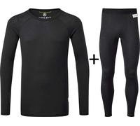Artilect Men's Boulder 125 Crew Neck Base Layer COMBO - Black {Legging} - Medium