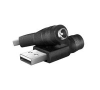 Artilits USB A to 5.5x2.1mm DC Adapter, Starlink 5.5x2.1mm DC Adapter Type A Support 5V 12V 20V Made for LED Desk Lamp, Small Fan, Starlink Mini, Foldable Solar, Laptops, Cameras Series