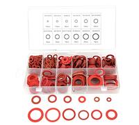 Artillery 600 Pcs Fibre Washer Assorted Kit, Steel Paper Insulation Washers Kit with Storage Box for Industry and Plumbing(12 Size Red)