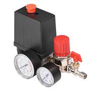 Artillery Air Compressor Control,Small Size Air Compressor Pressure Switch Control Valve Regulator with Pressure Gauges for Quick Pressure Relief