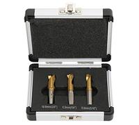 Artillery Spot Weld Drill Bits,3Pcs HSS Co Cobalt Spot Welding Spot Drill Bits Set,Titanium Coated Hexagon Spot Weld Cutter Cutting Accessories for Woodworking (6.5mm/8.5mm/10mm)