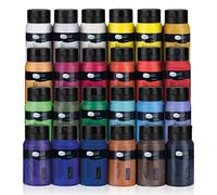 Artina 24pcs Acrylic Paints Set 500ml Crylic - 24x500ml Professional Colours for Painting - Highly Pigmented, Luminous & Quick-Drying Paints - Waterproof & High Coverage