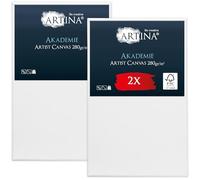 Artina 2pcs Paint Canvas Set FSC® Blank Canvas for Acrylic Oil Painting