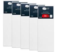 Artina 5pcs Paint Canvas Set 50x150 cm - FSC® Canvas for Painting 100% Cotton Canvas Stretcher Frame 280 g/m² - Blank Canvases for Art for Acrylic, Watercolour & Oil Painting - Large Canvas Akademie