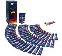Artina Acrylic Paint 48x22ml Crylic - Professional Water-Based Colour for Painting - Highly Pigmented, Luminous & Quick-Drying Paints - Waterproof & High Coverage