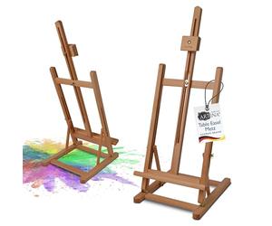 Artina Foldable Tabletop Wooden Easel Stand for Painting Metz - Adjustable Canvas Stand Holder for Desk Travelling 100% Beechwood Art Artist Easel