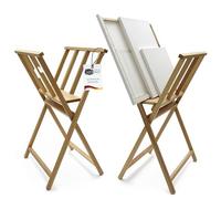 Artina Folding Print Rack Art Rack Display Stand Solid Oiled Beech Wood | 65x48x71cm foldable picture graphic storage Materia