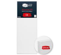 Artina FSC® Blank Canvas for Painting 50x100 cm 3D Premium - Pre-Stretched & Triple Primed White Large Canvases Board 100% Cotton 380 g/m²