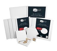 Artina FSC® Canvas Set 12pcs Blank Canvases for Acrylic Watercolour Oil