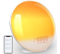 ARTINABS Sunrise Alarm Clock Wake Up Light with App & Bluetooth Speaker | Sunrise & sunset simulation, smart App control, Bluetooth speaker, FM radio, 4 alarms, 7 natural sounds, 11 light colors