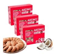 Artinci | Coconut Keto Cookies | Friendly | Sugar free Biscuit | Diet snacks for Healthy Living | (185g*3) |Pack of 3