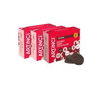 Artinci Double Dark Chocolate Keto Cookies, Sugar-Free Biscuit, Diet Snacks for Healthy Living Low Carb Ingredients (185 gm) (Pack of 3)