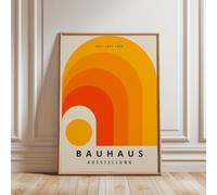 ARTINSPIRIO Bauhaus Poster Orange (Without Frame) (40 x 60 cm, Museum Poster)