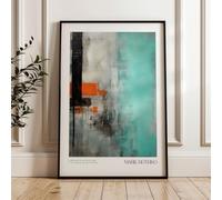 ARTINSPIRIO Mark Rothko Art Print, Green and Grey, without Frame (Premium Poster, 30 x 40 cm)