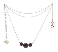 Artipol C3201 Necklace European Production French Style Rhodium Silver Natural Stone, Standard, Stone Rhodium Silver stone, Garnet