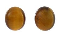 Artipol Earrings European product French style. Srebro rodowane - natural stone - model E1804, Standaard, Srebro rodowane Natural stone, Oeil de tigre