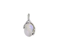 Artipol European production pendant in French style. Rhodium plated silver with natural stone - model P2608, Domyślny, Stone Silver Rhodium Plated Stone, Pierre de lune